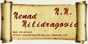 Nenad Milidragović vizit kartica